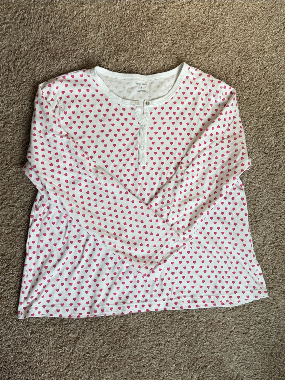 Roller Rabbit Pink Heart Pajamas